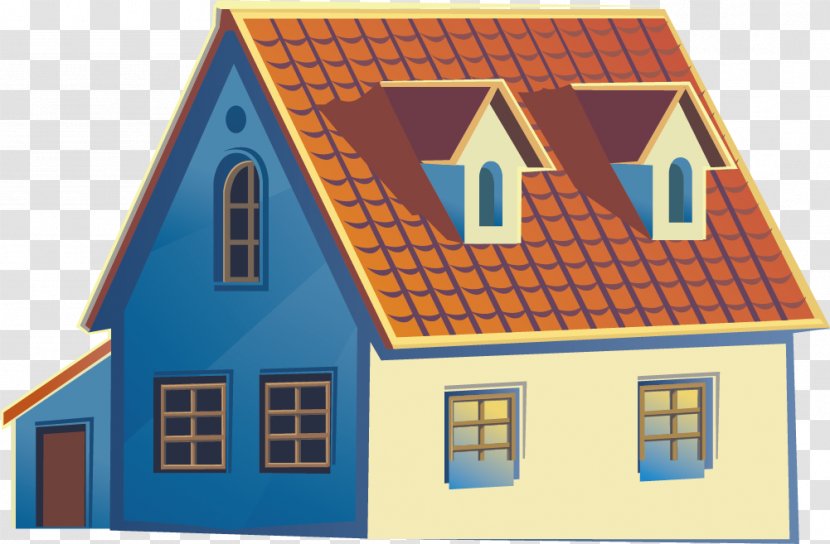 Window House Building Home - Facade - Colorful Cartoon Cabin Transparent PNG