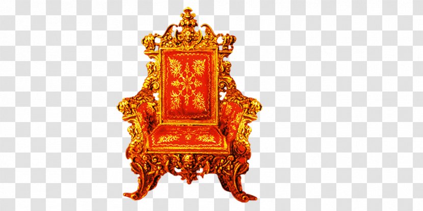 Golden Throne Chair Clip Art Transparent PNG