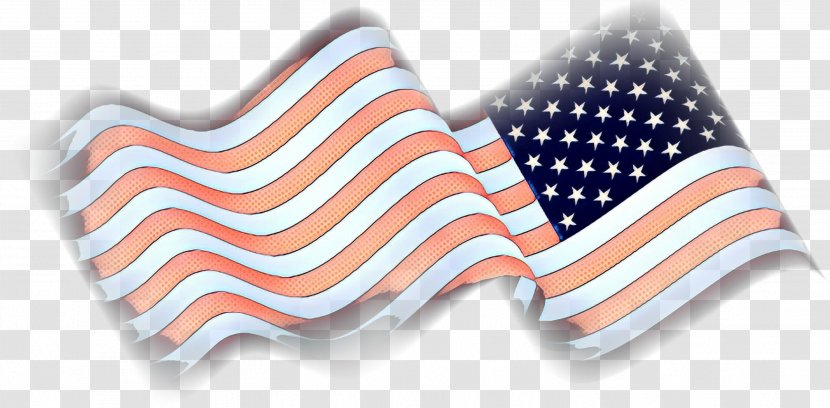 Product Design Necktie America, Fuck Yeah Line - Orange - Flag Of The United States Transparent PNG