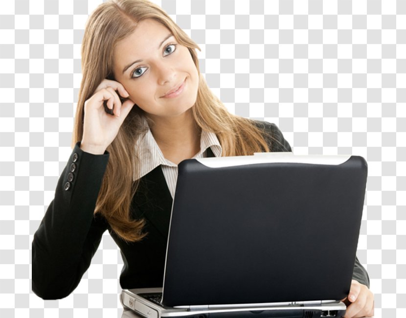 Businessperson Computer Desk Corporation - Business Woman Transparent PNG