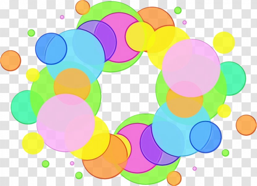 Clip Art Circle Yellow Line - Wet Ink Transparent PNG