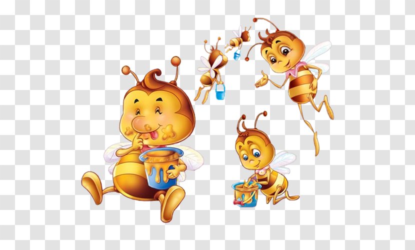 Bee Clip Art Image Drawing - Honey Transparent PNG