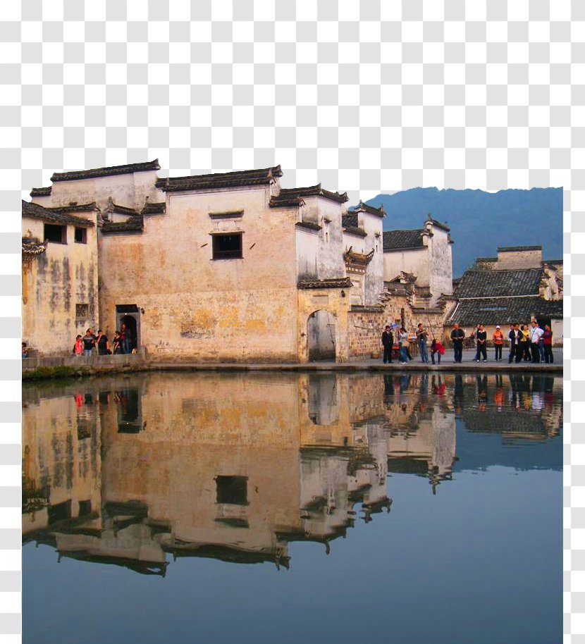 Hongcunzhen Yi County, Anhui Architecture U5fbdu6d3eu5efau7b51 - Hongcun - Half Moon Lake Transparent PNG