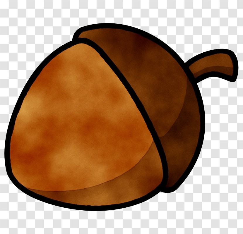 Acorn Cartoon - Brown Transparent PNG