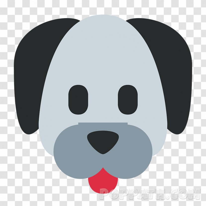 Pug Emoji Puppy Poodle Pet - Head Transparent PNG