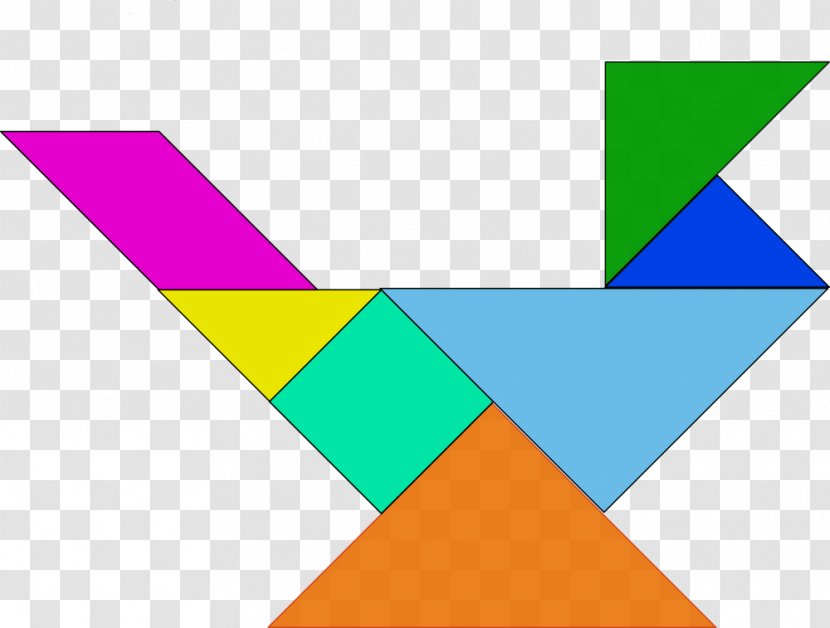 Tangram Puzzle Game Mathematics - Text - Flag Label Transparent PNG