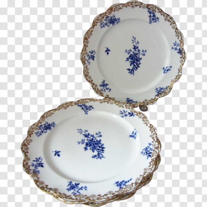 Plate Royal Doulton Flow Blue Bone China Tableware - Dishware Transparent PNG