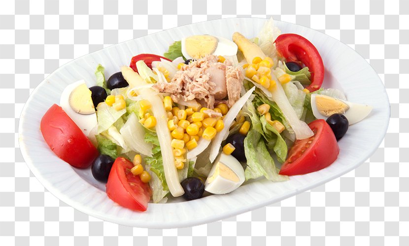 Greek Salad Tuna Mediterranean Cuisine Full Breakfast Vegetarian - Diet Food Transparent PNG