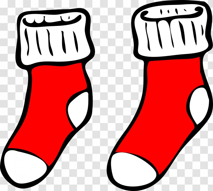 Sock Stock.xchng Clip Art - Document - Red Christmas Socks Transparent PNG
