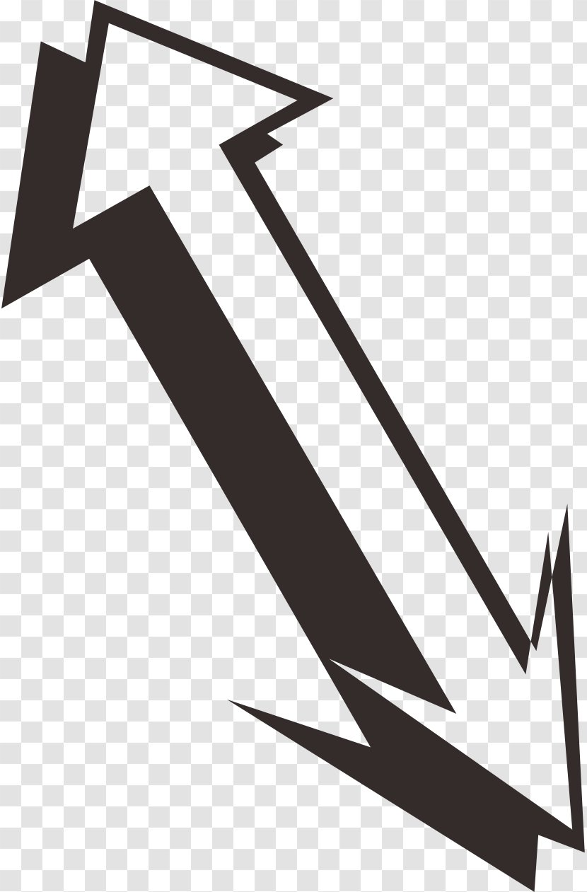 Arrow Shadow - Template - Double-headed Transparent PNG