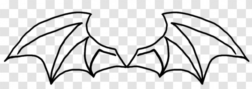 White Leaf Line Art Clip - Bat Transparent PNG