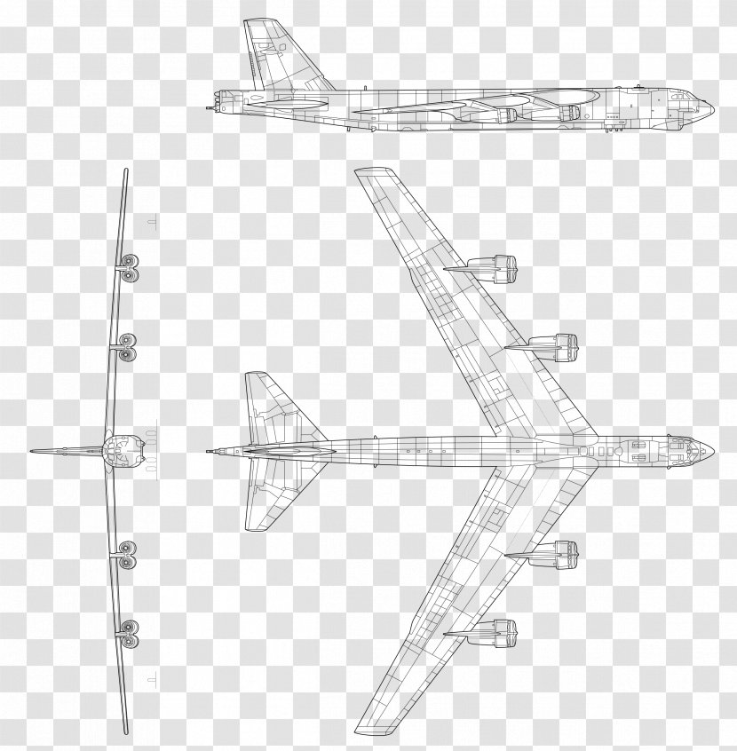 Boeing B-52 Stratofortress Convair B-36 Peacemaker Heavy Bomber B-50 Superfortress Strategic - United States Air Force Transparent PNG