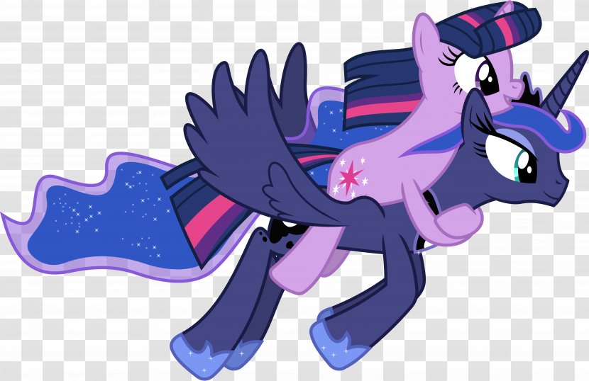 Twilight Sparkle Princess Luna Celestia Pony Rainbow Dash - Watercolor Transparent PNG