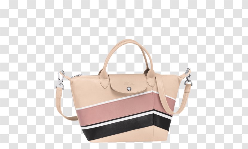 Leather Longchamp Pliage Tote Bag - Pink Transparent PNG