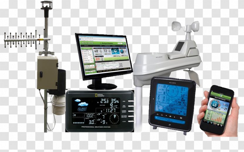 Weather Station Wireless Meteorology Forecasting GSM - Climate - Digitalization Transparent PNG