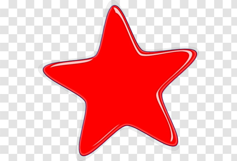 Red Star Carmine Transparent PNG