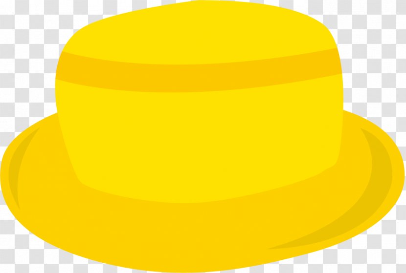 Cartoon Hat. - Hat Box - Yellow Transparent PNG
