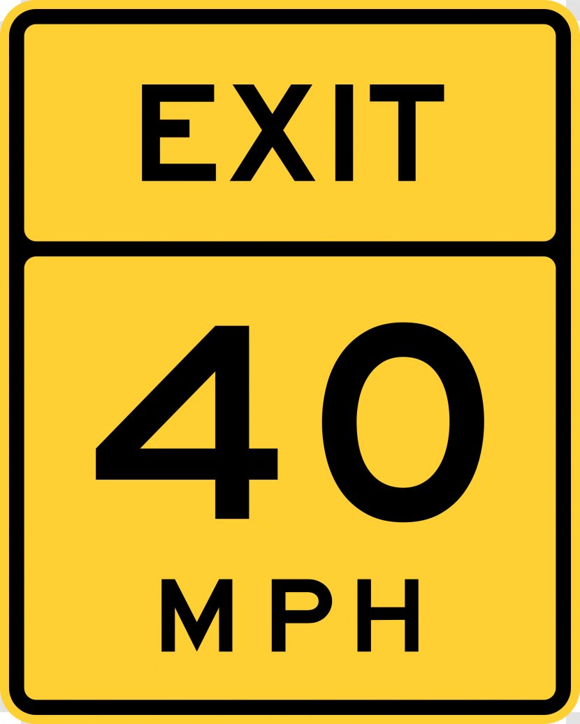 Traffic Sign Warning Manual On Uniform Control Devices Advisory Speed Limit - Yellow Transparent PNG