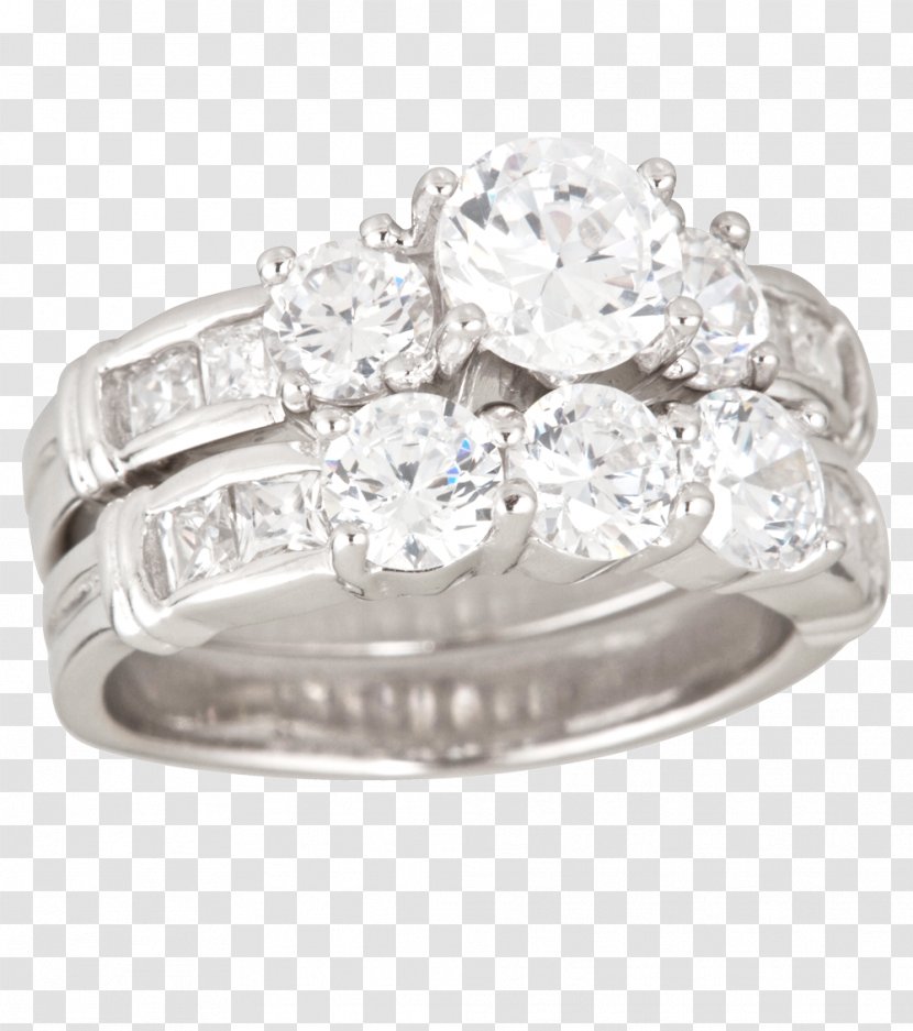 Wedding Ring Silver Engagement Jewellery - Platinum - Rings Photo Transparent PNG