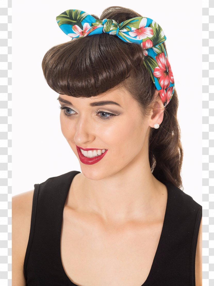 Headband Kerchief Retro Style Dress Fashion - Jewellery Transparent PNG