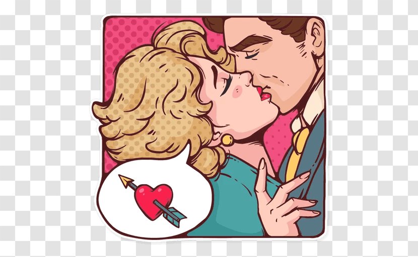 Sticker Telegram Kiss Messaging Apps Clip Art - Watercolor Transparent PNG