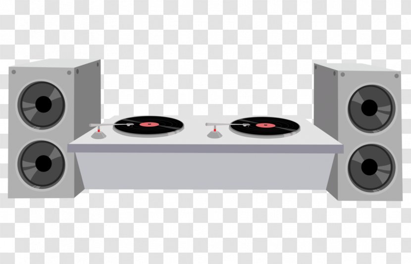 Disc Jockey DJ Mixer The Booth Drawing - Flower - Dj Transparent PNG