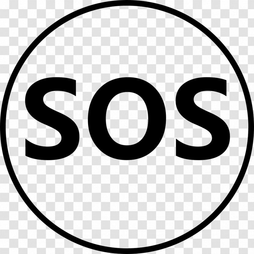 SOS Symbol Transparent PNG