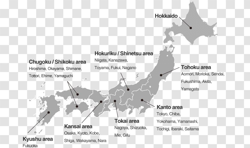 Japan World Map - Area - Tokyo City Transparent PNG