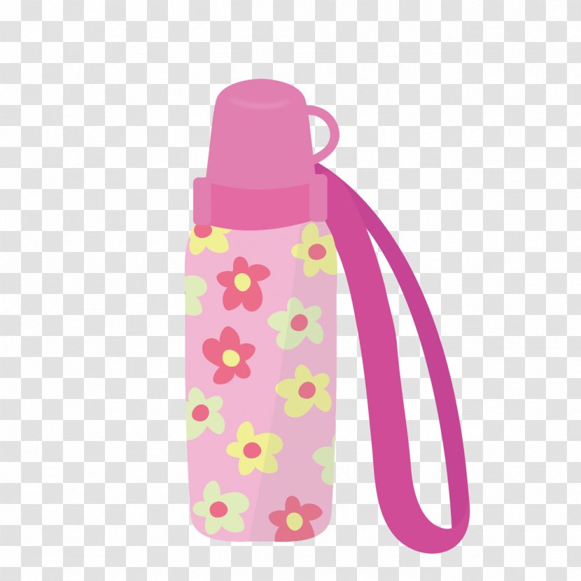 Water Bottles Pink M - Design Transparent PNG