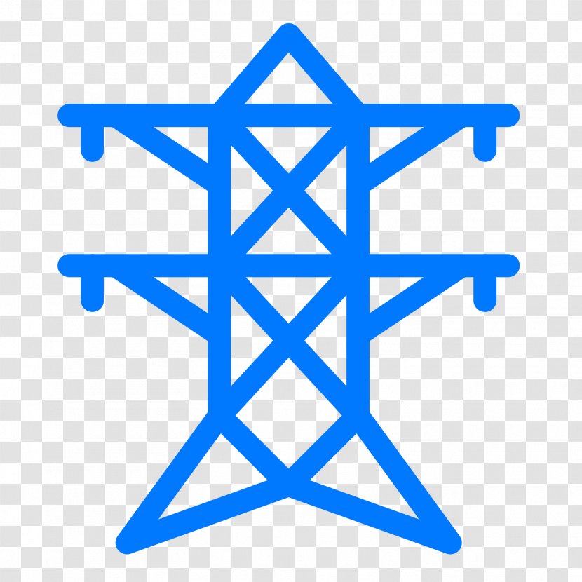 Transmission Tower Electricity Overhead Power Line - Point - Electric Transparent PNG