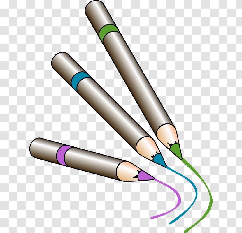 Vector Graphics Colored Pencil Drawing Image - Office Supplies Transparent PNG