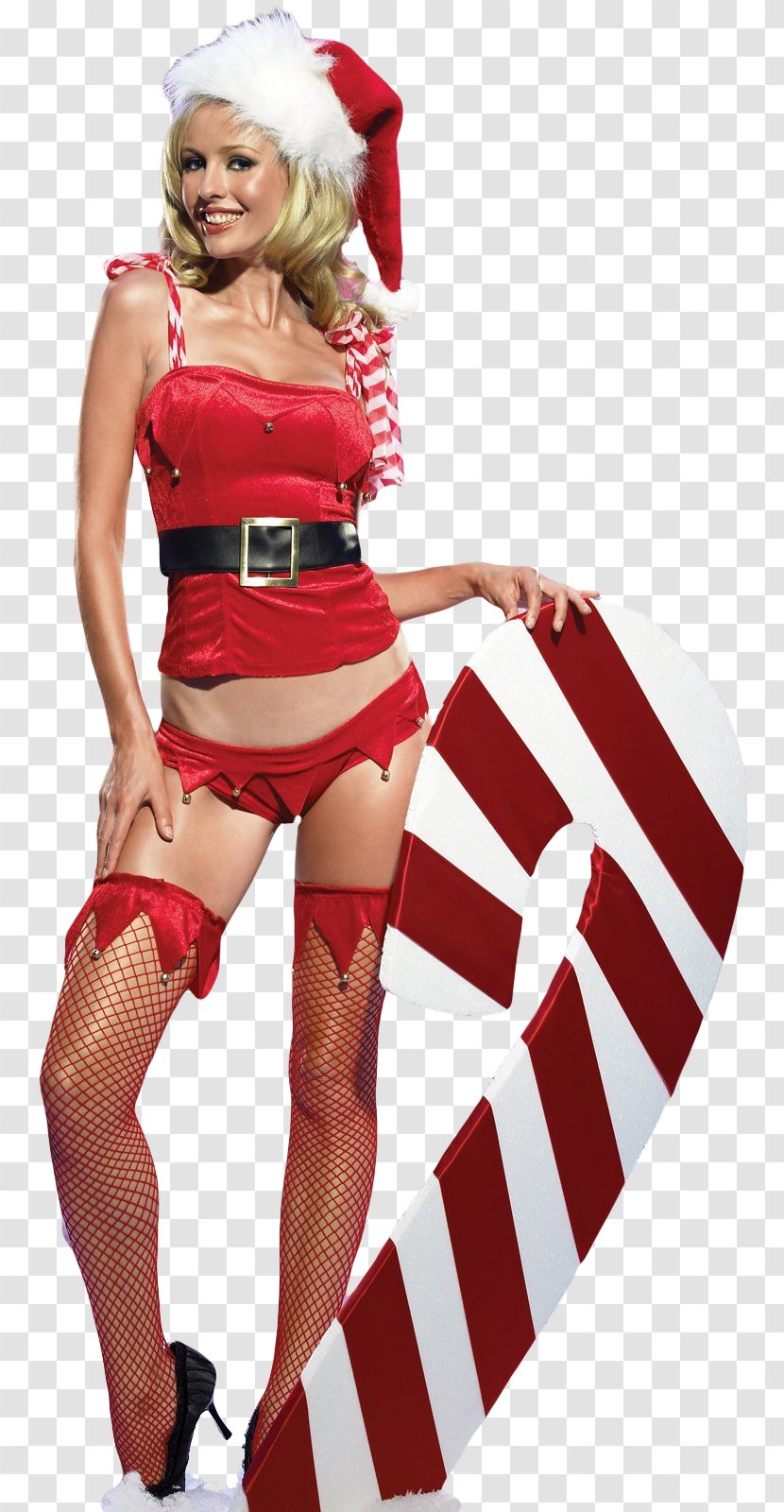 Naughty Or Nice Santa Claus Costume Suit Christmas - Cartoon Transparent PNG