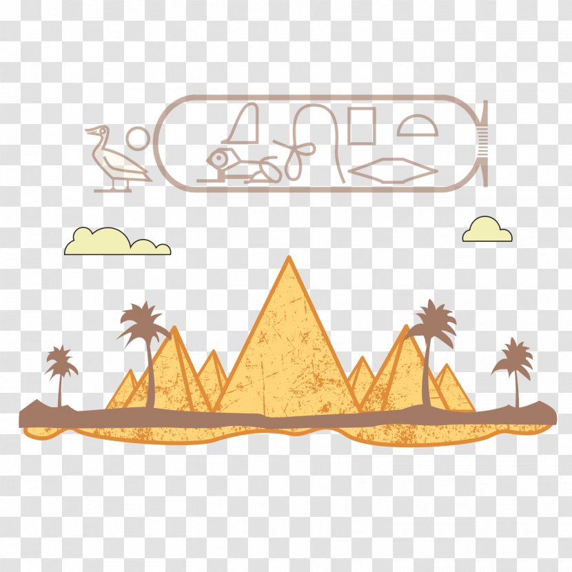 Euclidean Vector Landscape Illustration - Desert Transparent PNG