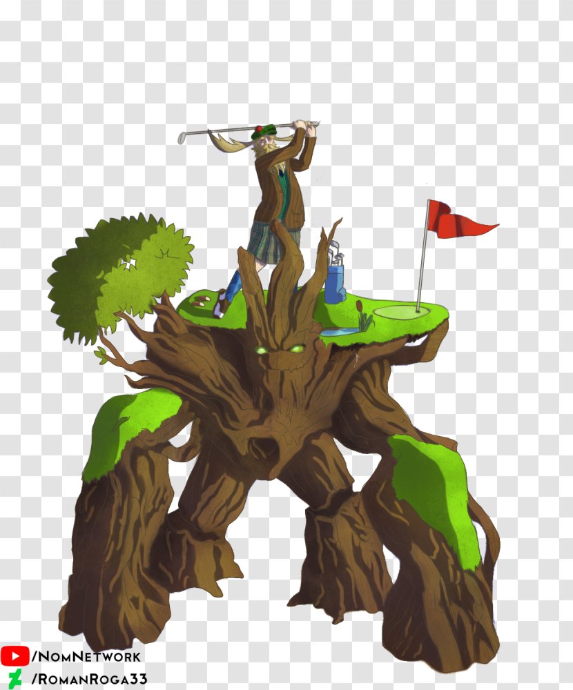 Tree Cartoon Legendary Creature - Plant - Bellona Pattern Transparent PNG
