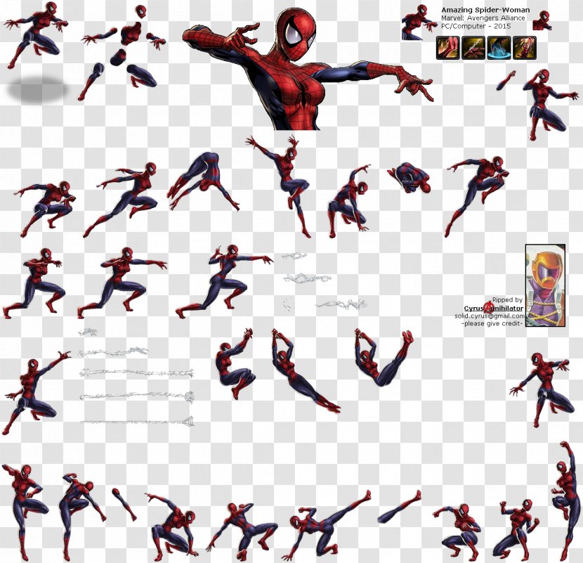 Marvel: Avengers Alliance The Amazing Spider-Man Carol Danvers Anya Corazon - Spider Woman Transparent PNG