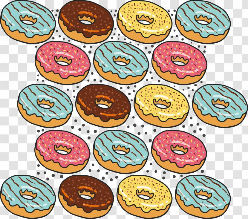 Bread Poster Clip Art - Text - Donut Background Pattern Transparent PNG
