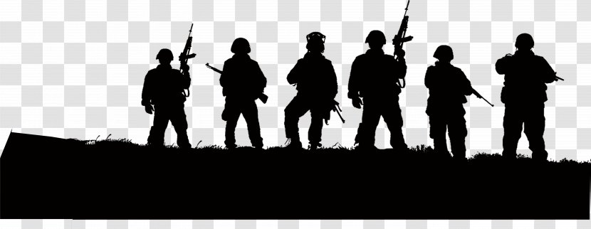 Soldier Silhouette Army Illustration - Brand - Black Transparent PNG