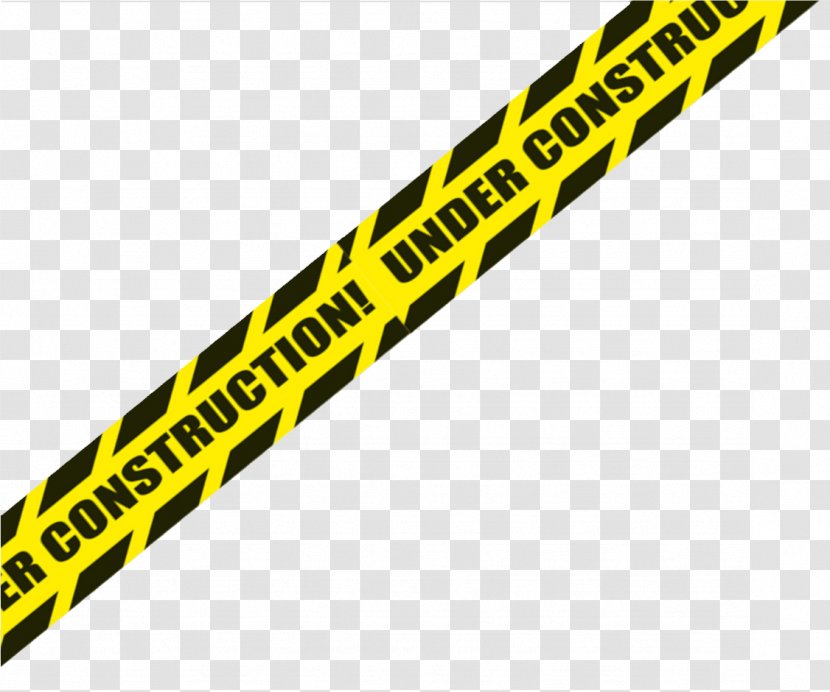 Adhesive Tape Architectural Engineering Barricade Clip Art - Yellow - Police Transparent PNG