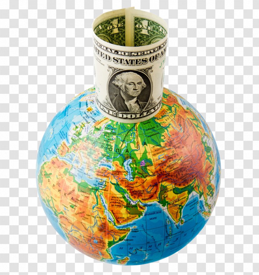 Globe Pixabay - Currency - With Dollar Transparent PNG