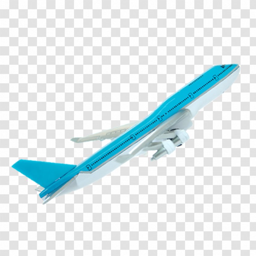 Airplane Flight Aircraft - Blue Transparent PNG