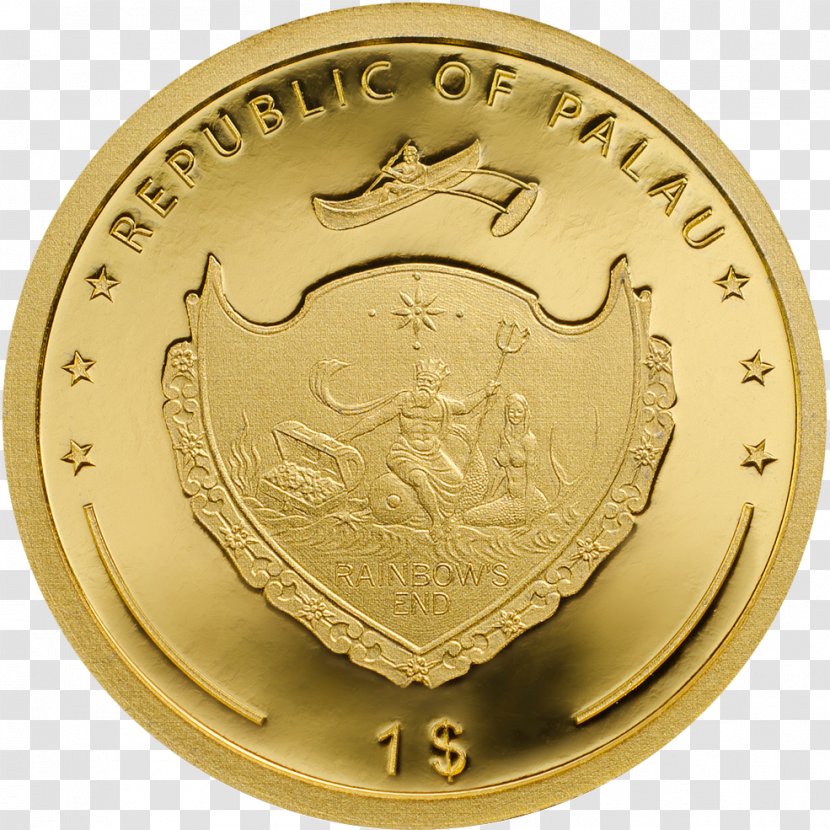 Gold Coin Medal Symbol Palau - Isis Transparent PNG