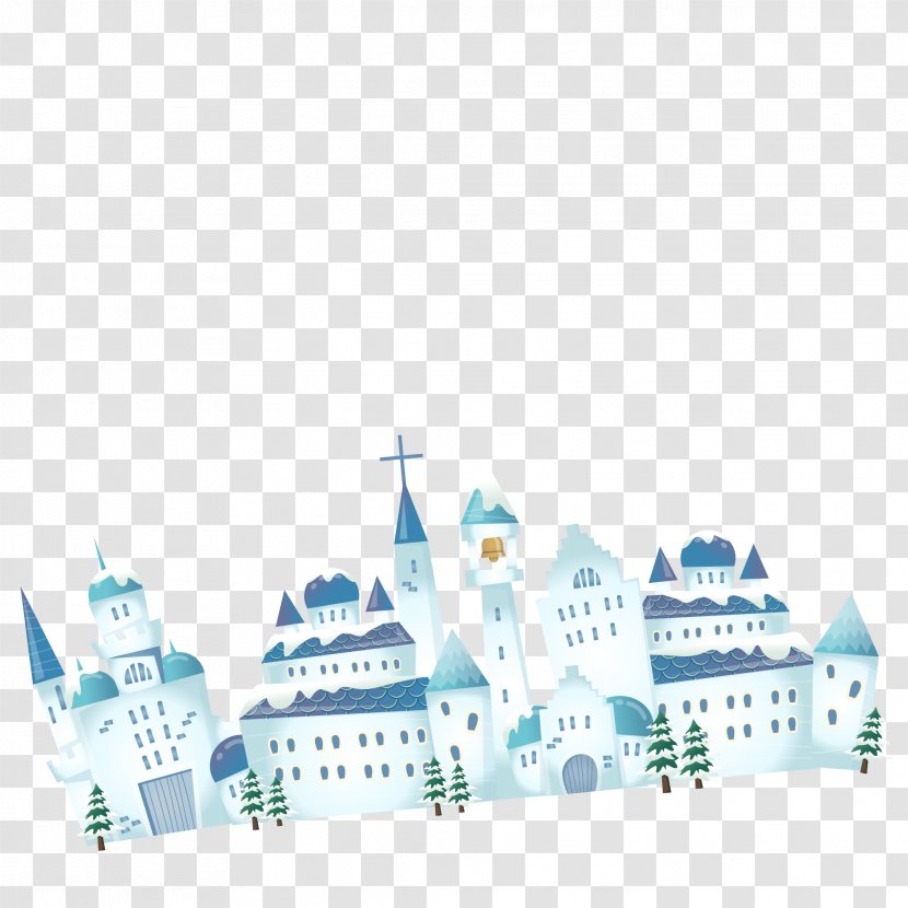 Winter Chinese New Year Christmas Layue - Brand - Cartoon Castle Transparent PNG