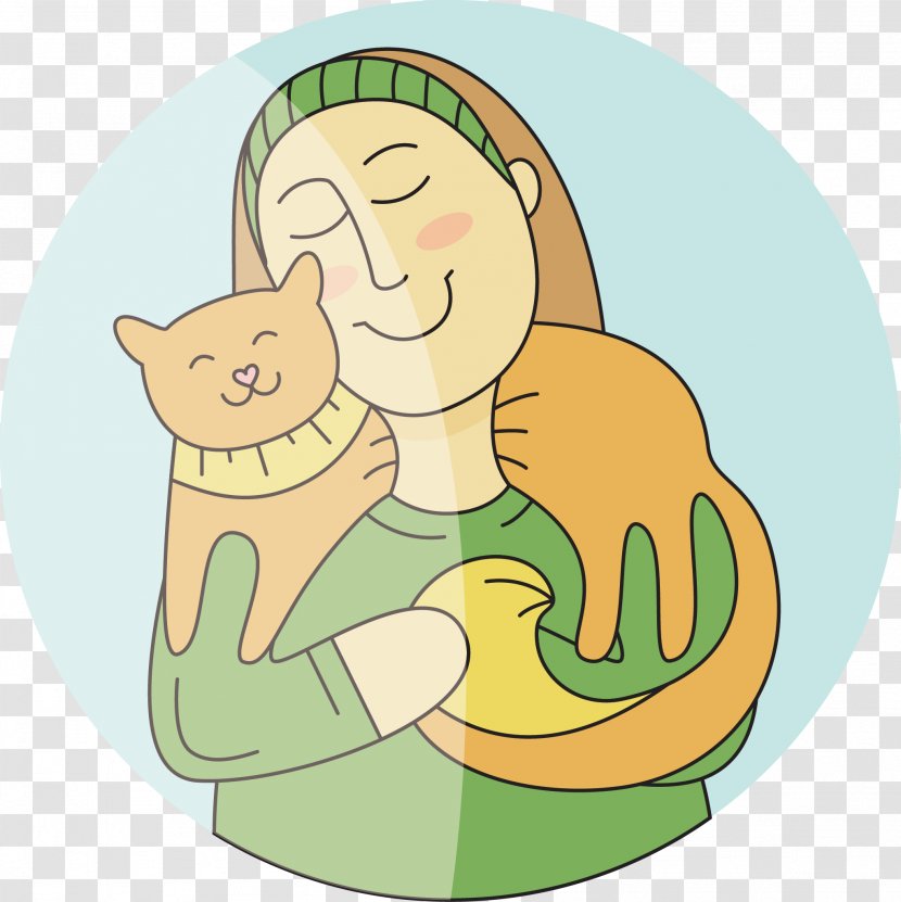 Pet Clip Art - Silhouette - EcoAgriculture Peasant And Cats Transparent PNG