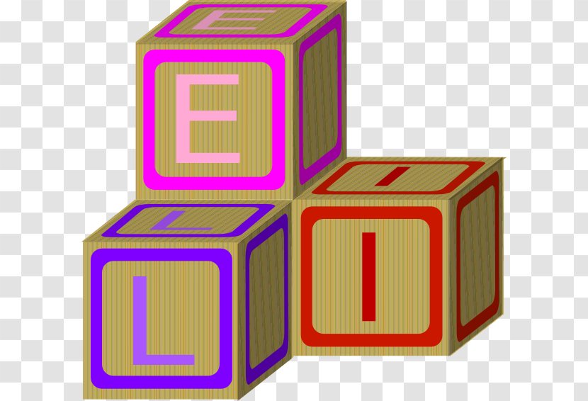 Toy Block Letters Clip Art - Unit - Three-dimensional Blocks Transparent PNG