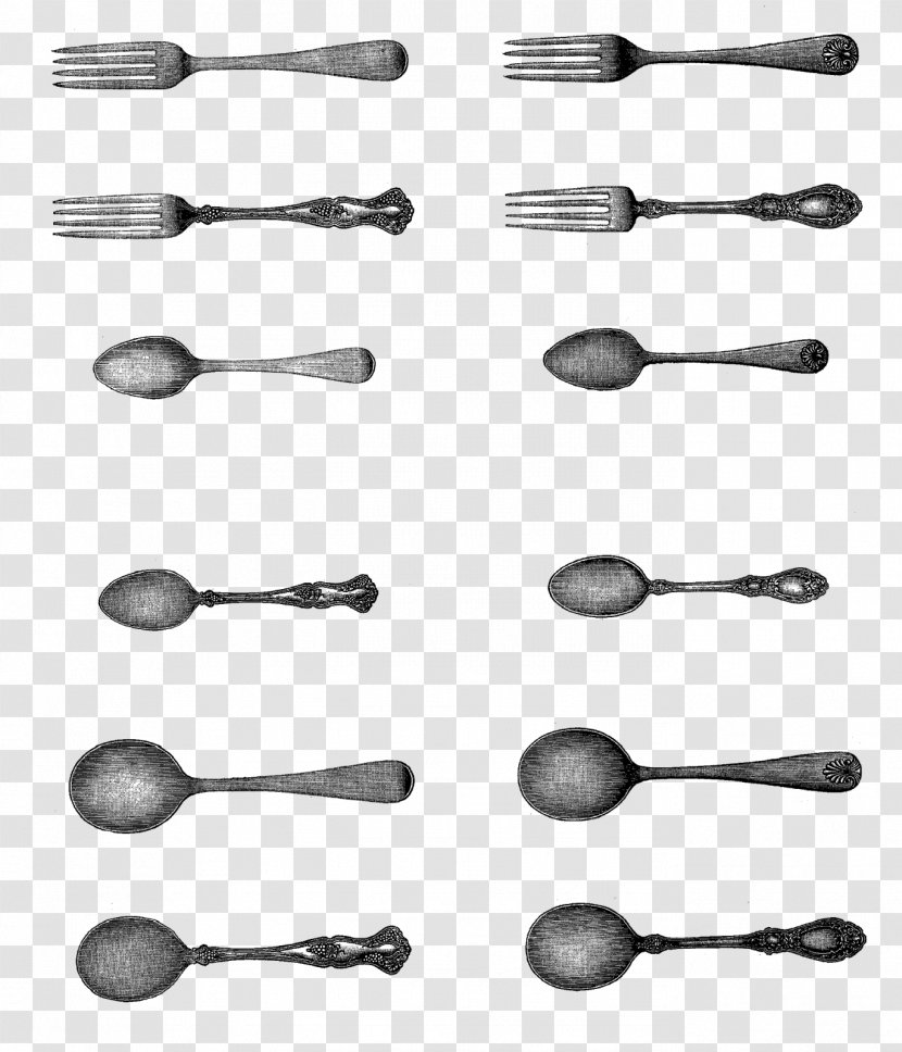 Spoon Knife Fork Cutlery Tableware Transparent PNG