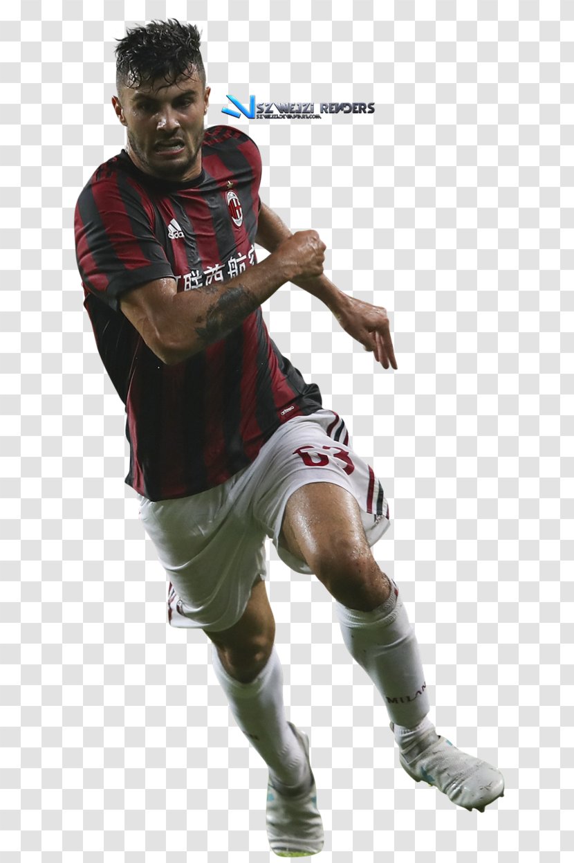 Patrick Cutrone 2017–18 Coppa Italia A.C. Milan Football Italy - Rendering - Paddy Houlihan Deviantart Transparent PNG