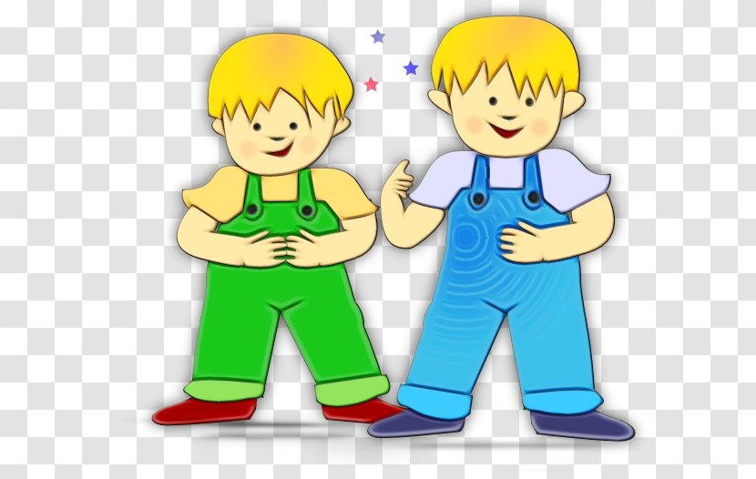 Kids Playing Cartoon - With - Gesture Transparent PNG