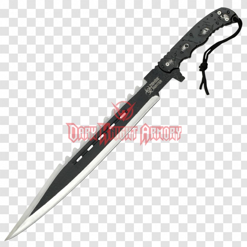 Bowie Knife Machete Hunting & Survival Knives Katar - Silhouette Transparent PNG