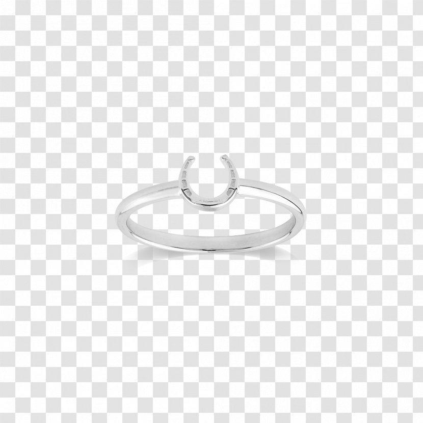 Silver Circle - Horseshoe - Oval Body Jewelry Transparent PNG