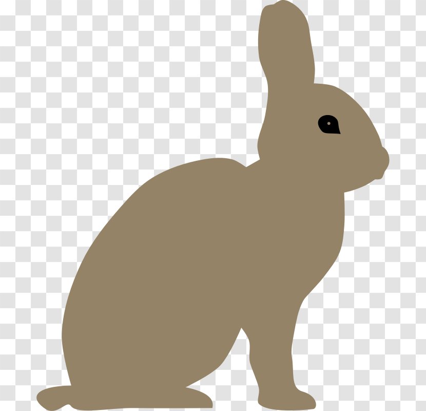 Easter Bunny Snowshoe Hare Rabbit Clip Art - Fauna - Rones Transparent PNG